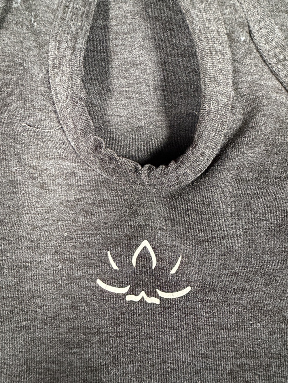 Beyond Yoga Black High Neck Space Dye Racerback Tank - Sleek Athletic Fit - Picture 6 of 7